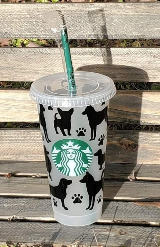 Dog starbucks cold cup