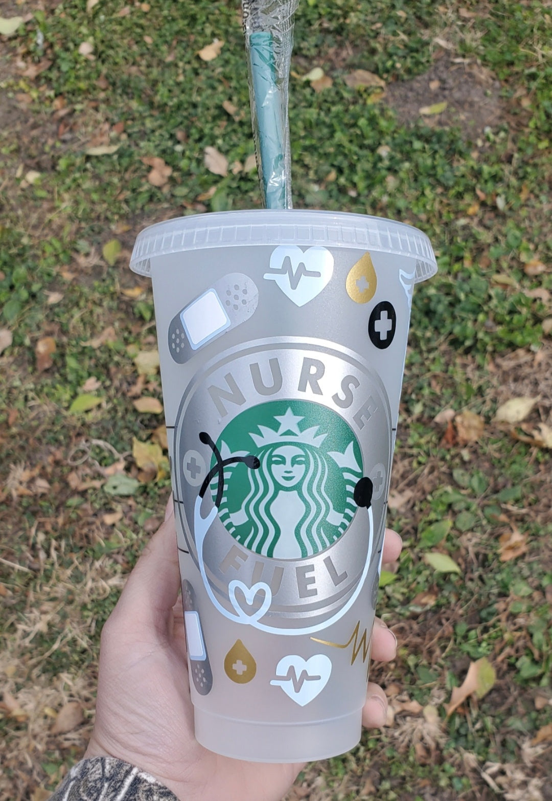 Nurse Starbucks cold cup