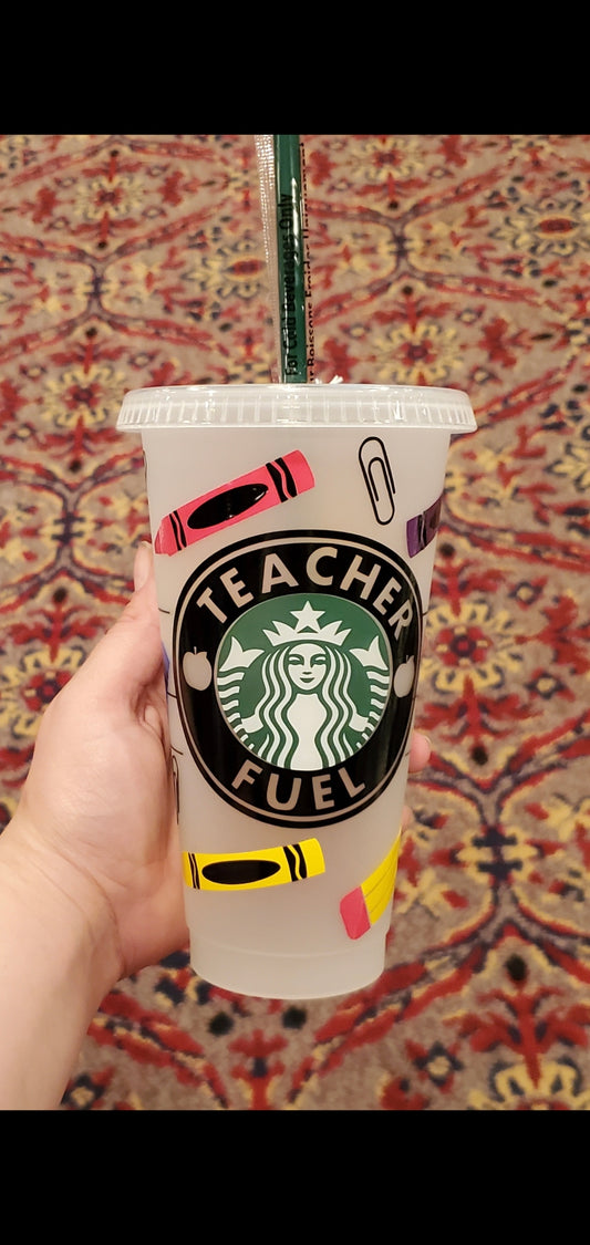 Teacher starbucks cold cup