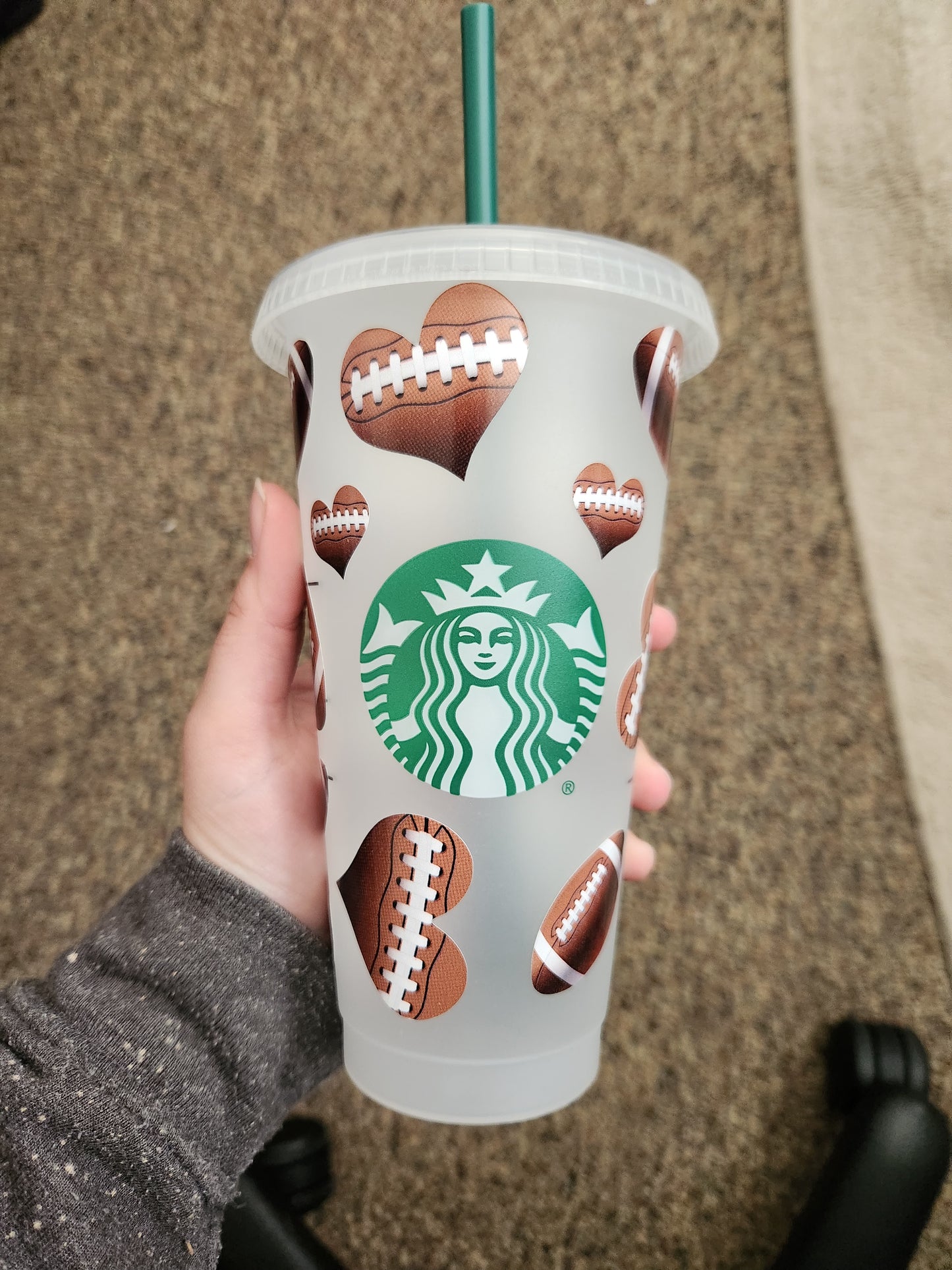 Football logo cold cup