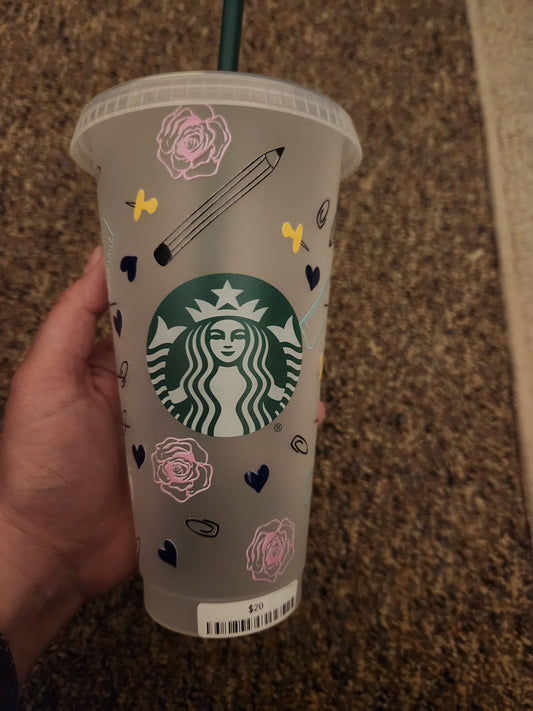 Teacher logo cold cup