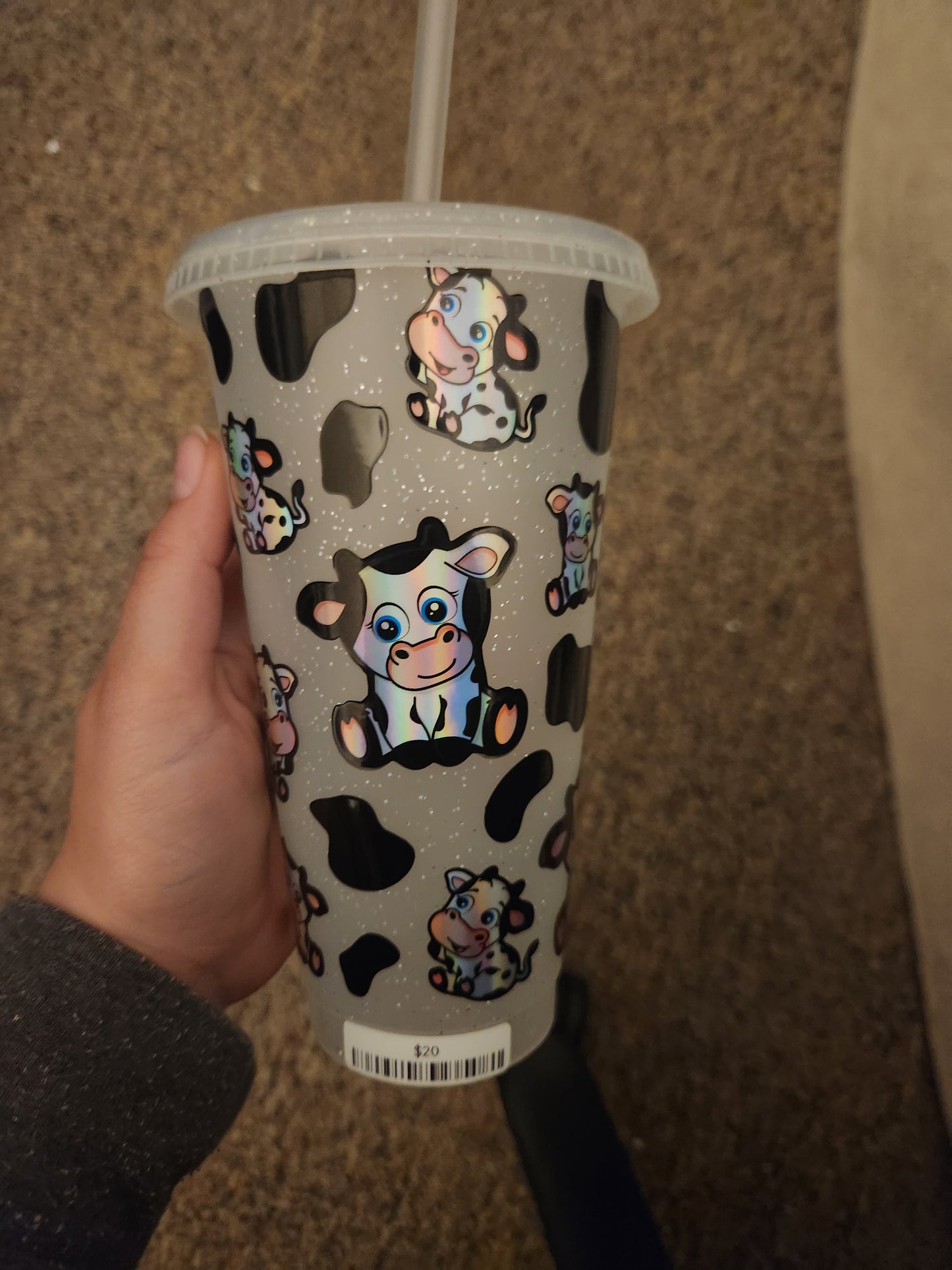 Holo cow cold cup