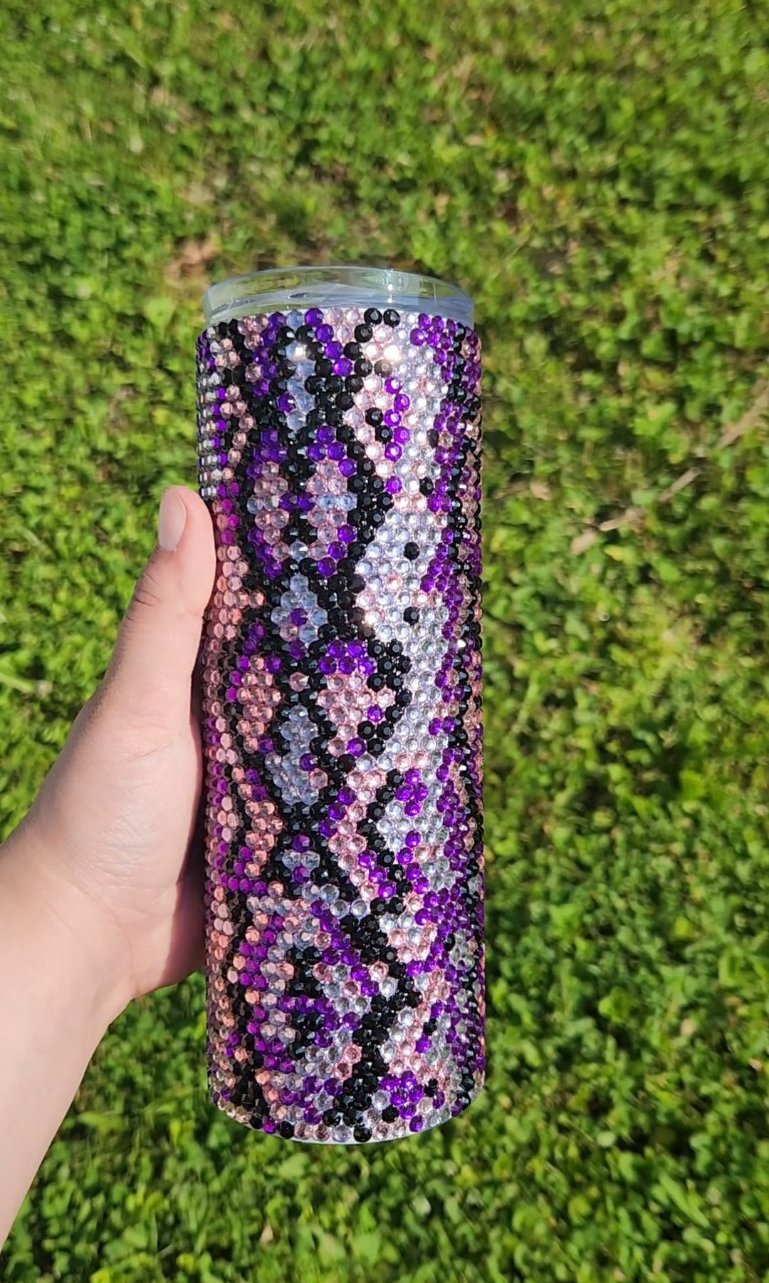 Snake Skin Rhinestone tumbler