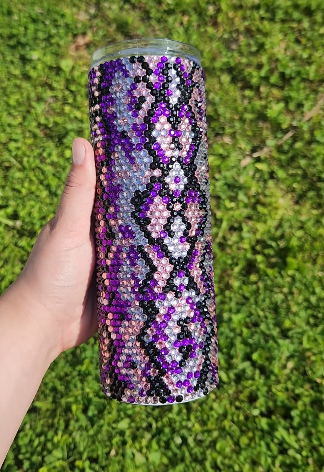 Snake Skin Rhinestone tumbler