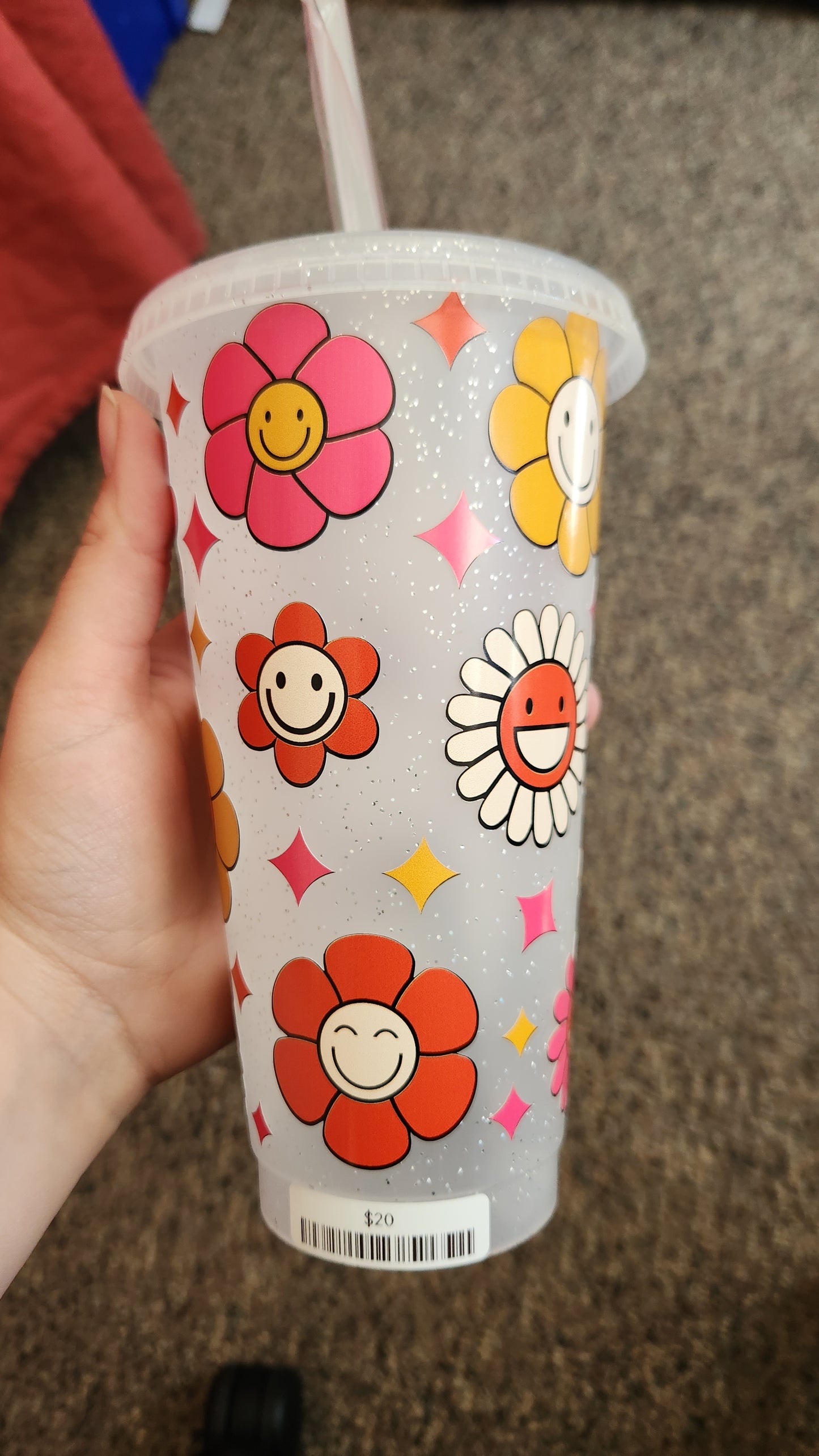 Flower cold cup