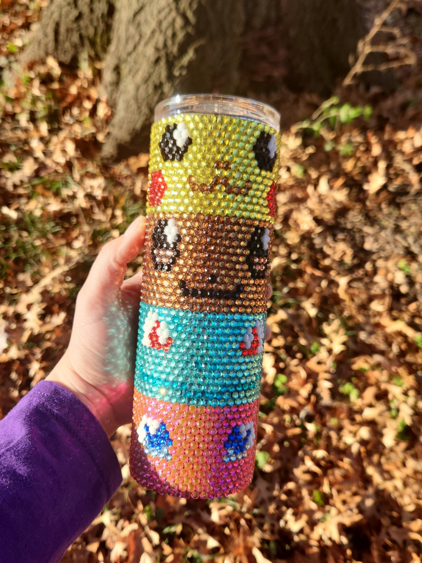 Show rhinestone tumbler