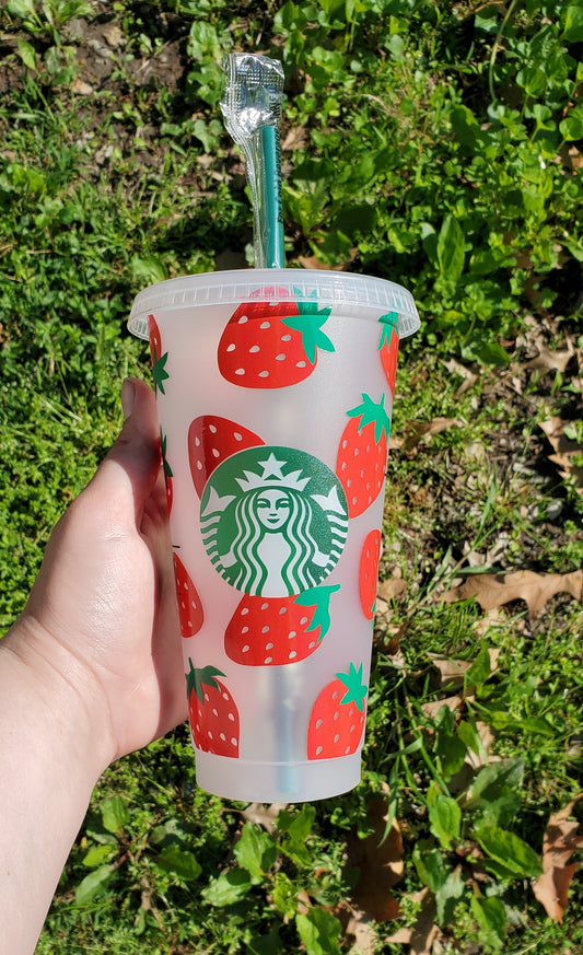 Strawberry Starbucks cold cup